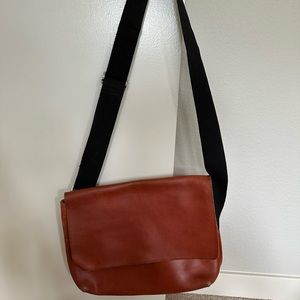Jack spade leather brown messenger